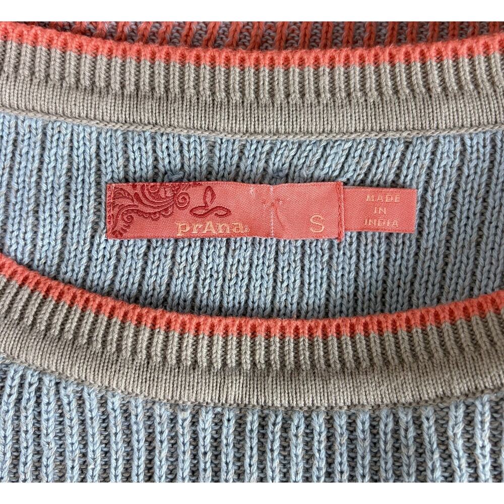 Prana Branagan Color Block Relaxed Sweater Organic Cotton Gorpcore Size Small - Picture 6 of 6
